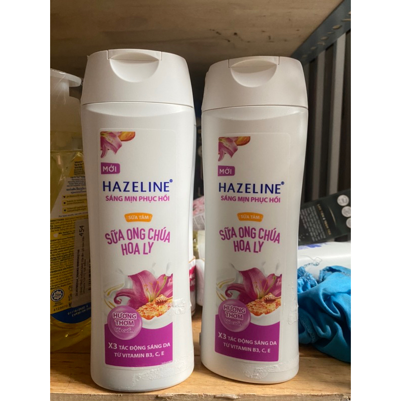 Combo 2 chai sữa tắm hazeline 300g hương sữa ông chúa hoa ly sáng mịn phục hồi