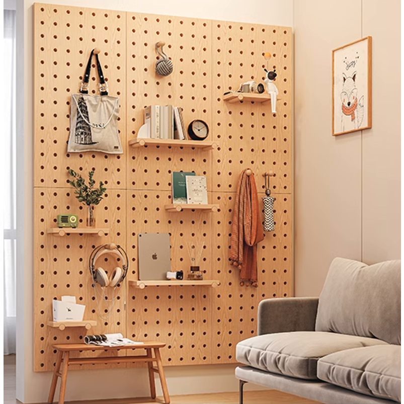 Bảng Pegboard gỗ treo tường decor phong cách Hàn thương hiệu IGA - Gp295