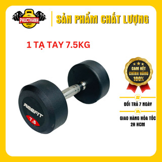 Tạ tay bọc cao su REEFIT 7.5kg Tạ Phòng Tập (1 cái) (PHUCTHANHSPORT)