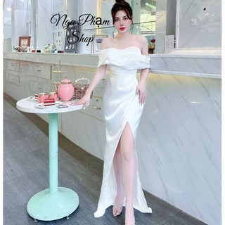 DẠ HỘI LỤA TRỄ VAI XẾP LY XẺ TÀ (kèm video thật)