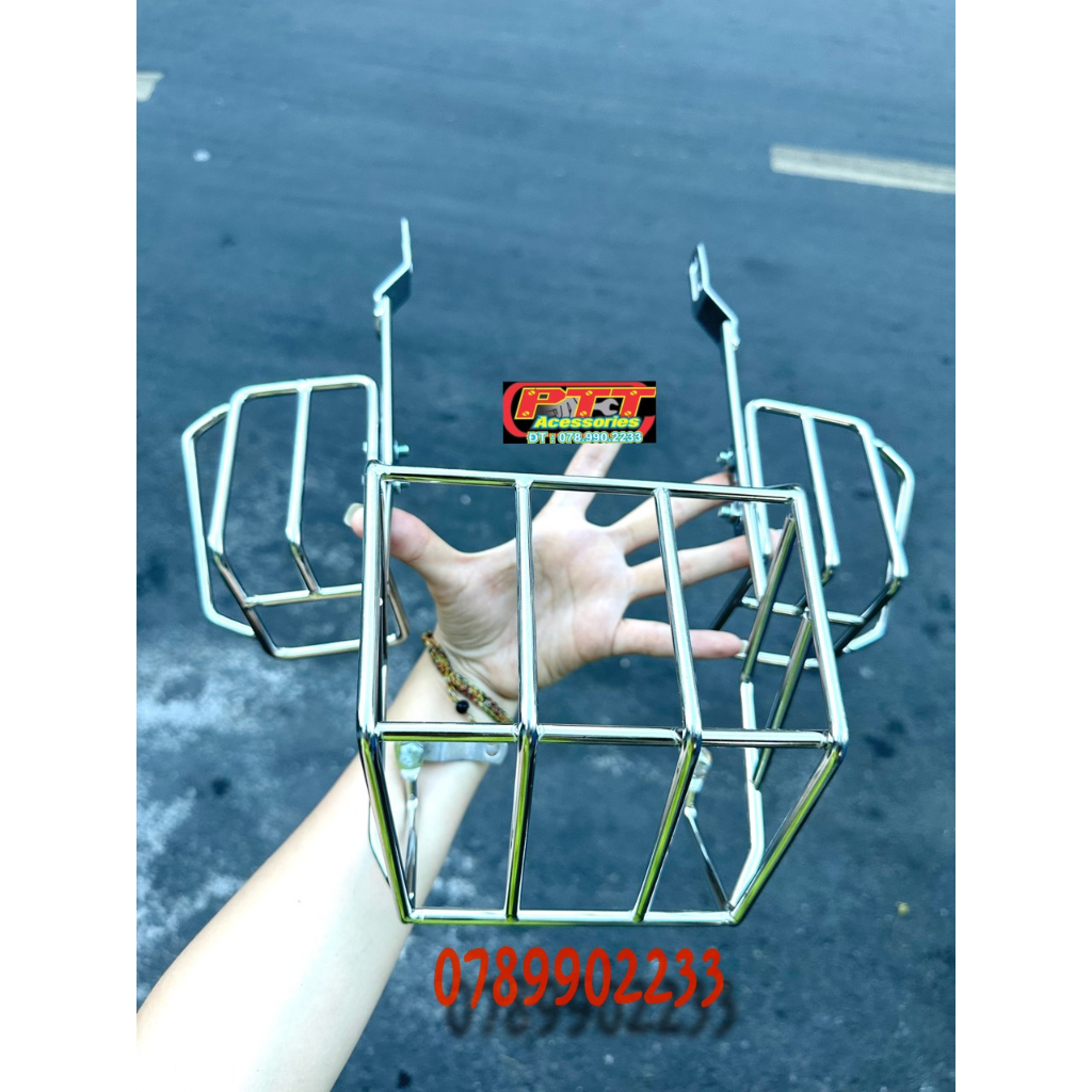 BẢO VỆ ĐÈN HẬU XE CUB 81 INOX