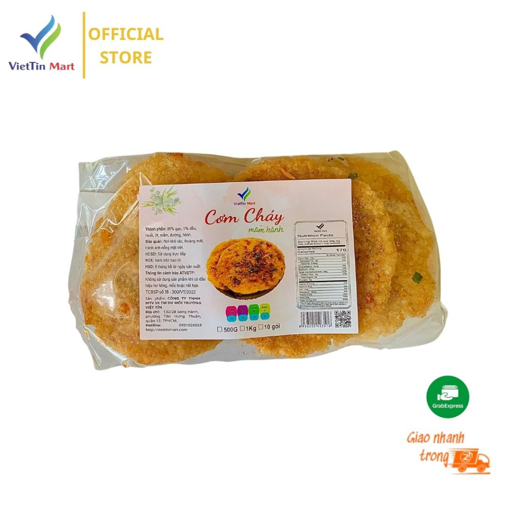 1 Gói Cơm Cháy Mắm Hành Viettin Mart (70-80G)