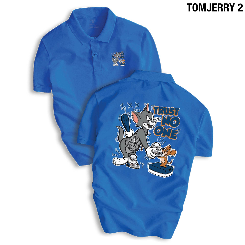 Áo thun POLO Unisex Nam Nữ TOMJERRY 2 chất liệu cao cấp, phong cách trẻ trung, cực chất, năng động