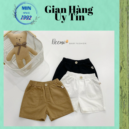 (HÀNG MỚI VỀ) Quần đùi beemo 22023Q, quần kaki bé trai chất mềm, mát, phom dáng năng động(MB.V103)