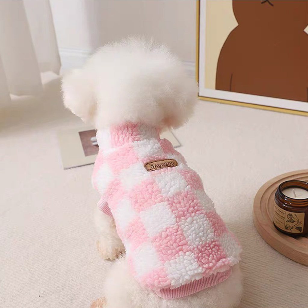 Áo cho thú cưng kẻ caro nhiều màu sắc cá tính