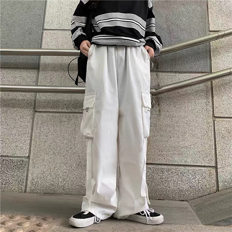 Quần túi hộp dây rút trắng 0346-36