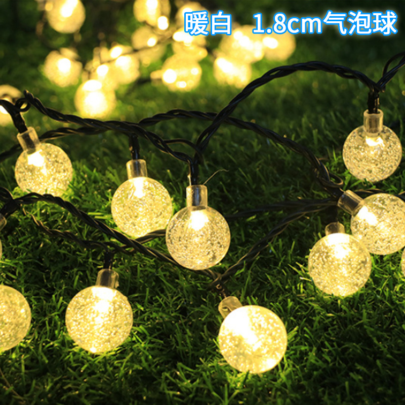 Đèn led trang trí năng lượng mặt trời bản PIN năng lượng lớn 100 LED/12m  mẫu mới 2023