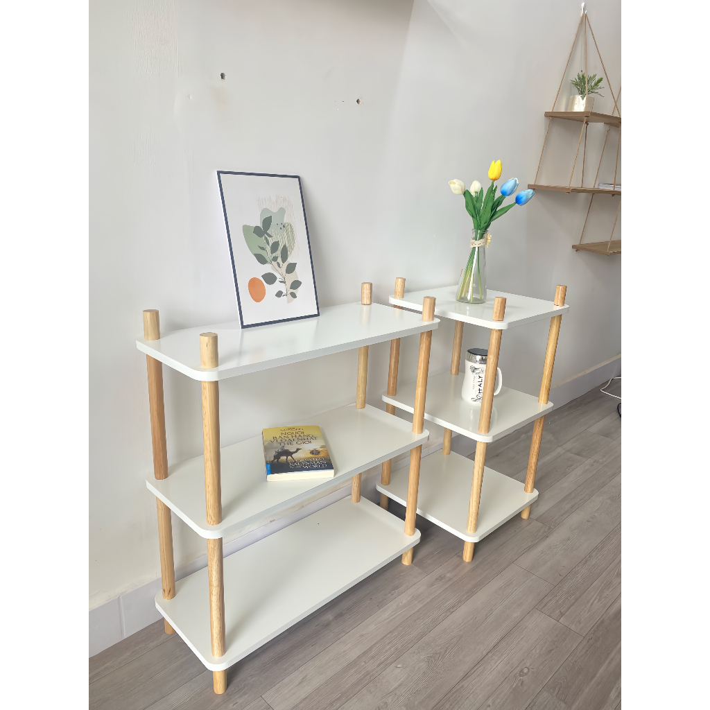 Kệ sách, trang trí, decor - nail - spa theo phong cách hàn quốc  từ 1 tầng - 5 tầng chính hãng Ưng decor