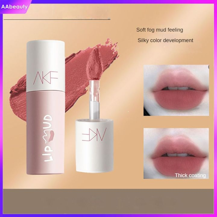 Son Kem Lì AKF Lip Mud  - Tông Màu Cổ Điển Lâu Trôi, Không Lem, Không Phai  Màu Đa Dạng Phù Hợp Senko.shop08