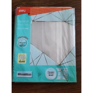 Tập 10 bọc vở kẻ ngang cấp 2 campus của deli 179mmx252mm