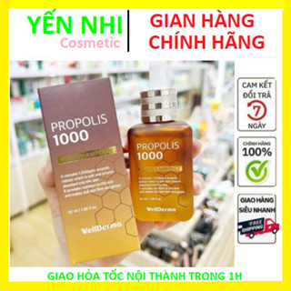 Serum Cải Thiện Nếp Nhăn Làm Trắng Da WellDerma Propolis 1000 Energy Ampoule 50ml