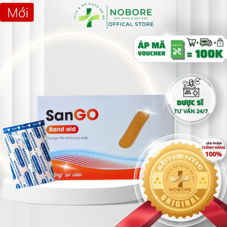 Băng cá nhân nhiều kích thước sango dán vết thương, trầy xước, không thấm nước, dính chắc và lâu | chính hãng nobore