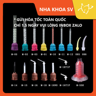 ĐẦU TRỘN SILICONE NHA KHOA - ĐẦU TRỘN RĂNG TẠM