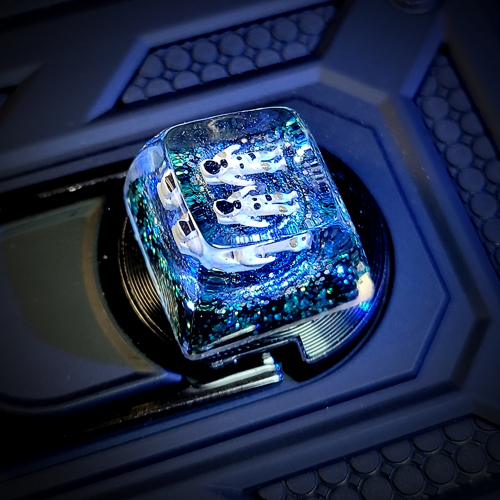 Galaxy keycap, keycap phi hành gia đôi, nút bàn phím cơ phi hành gia, artisan keycap