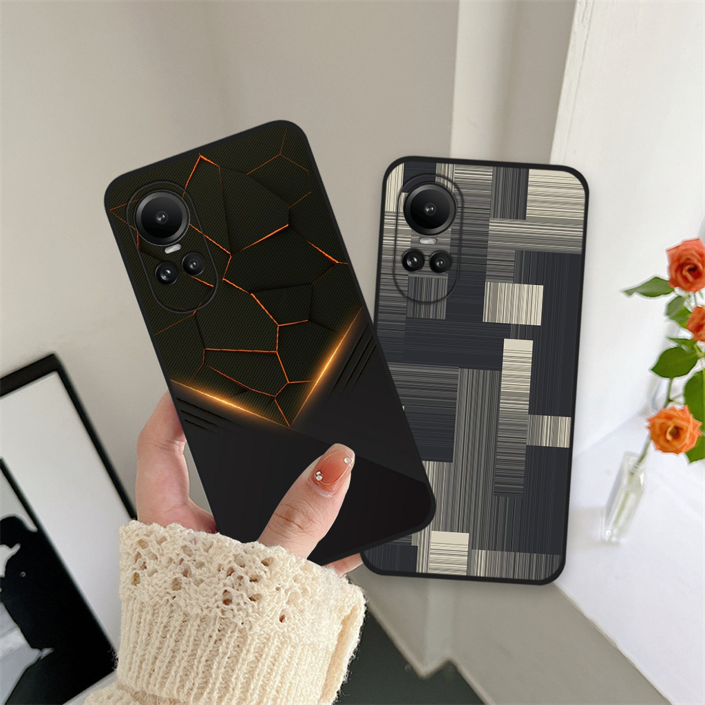 Ốp lưng Oppo Reno 10 5g/ Reno 10 pro 5g/ Reno 10 pro plus họa tiết đường kẻ, ốp thời trang giá rẻ