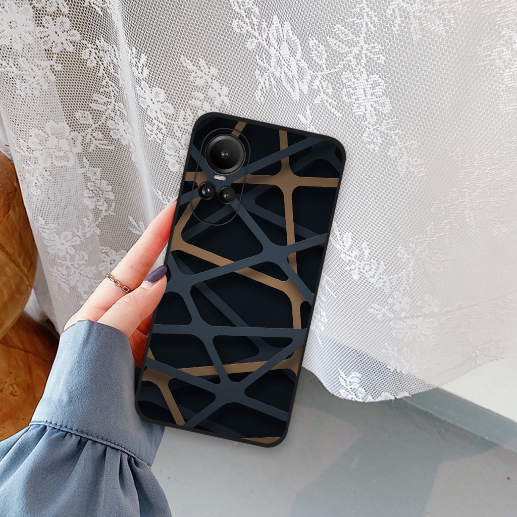 Ốp lưng Oppo Reno 10 5g/ Reno 10 pro 5g/ Reno 10 pro plus họa tiết đường kẻ, ốp thời trang giá rẻ