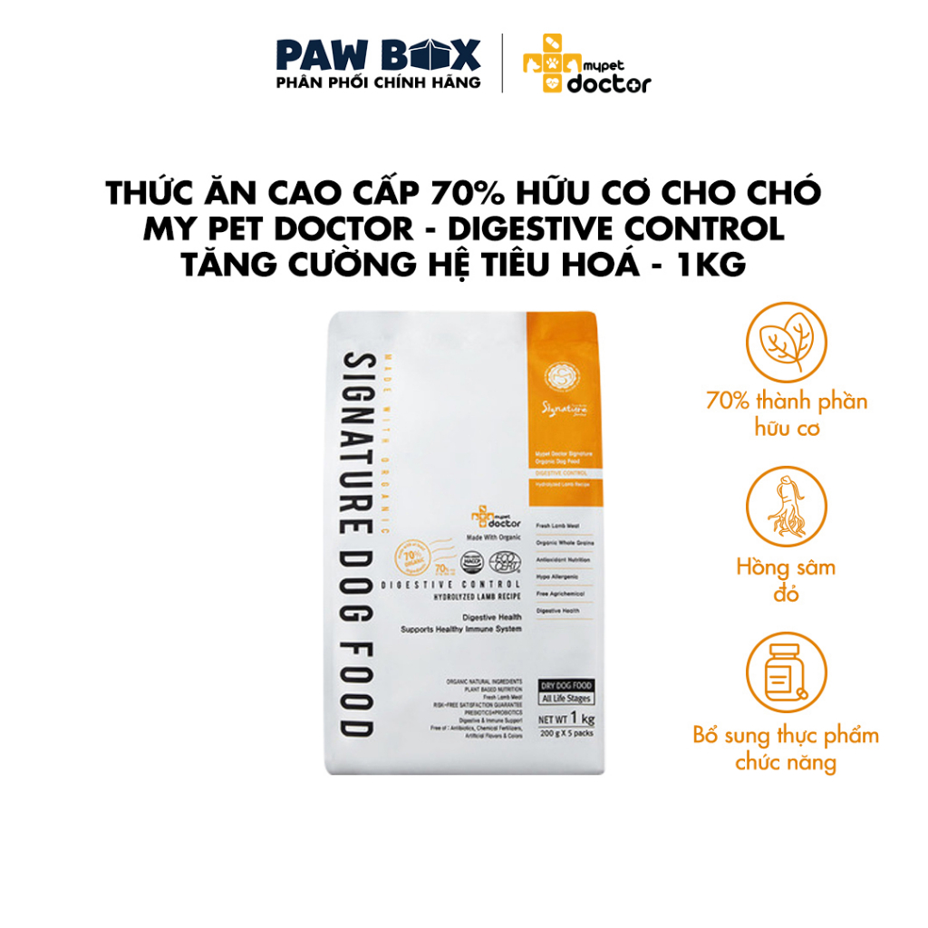 Hạt cho chó MyPet Doctor Hàn Quốc hạt hữu cơ dinh dưỡng tăng cường hệ tiêu hoá