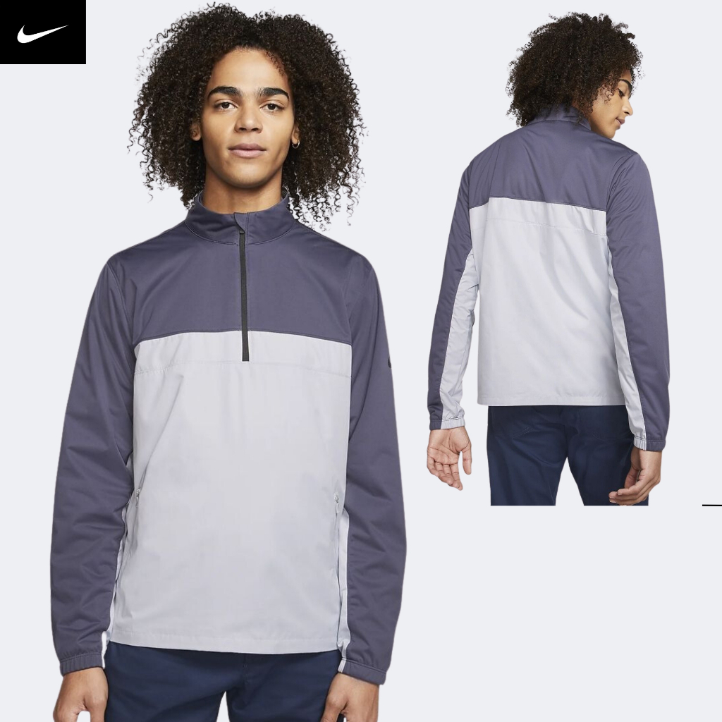 NIKE CHÍNH HÃNG - Áo khoác thể thao nam Nike Shield Victory Men's 1/2 Zip Golf Jacket Authentic - Grey x Dark Grey