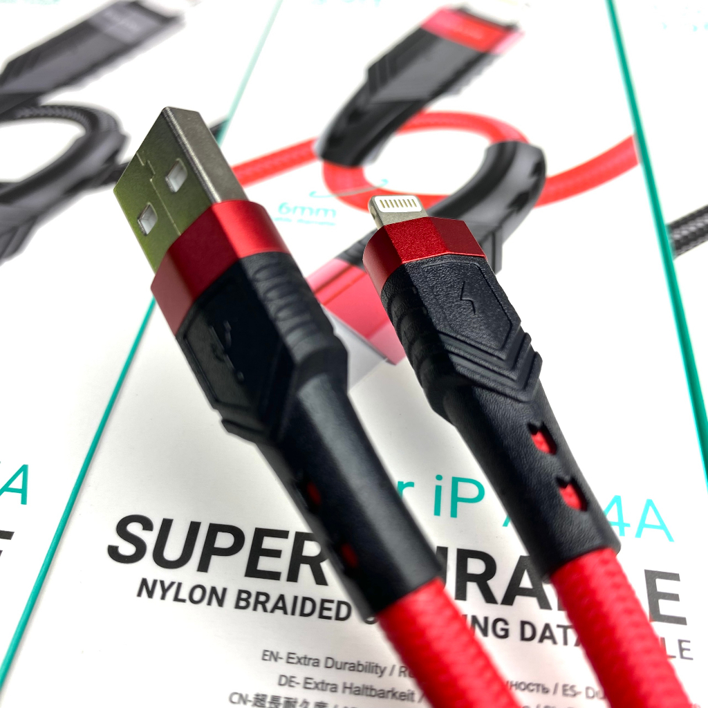 Dây sạc Borofone cho điện thoại từ đầu USB sang I.P/  USB sang Type C 2.4A