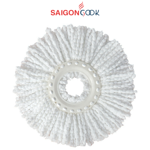 Bông lau nhà thay thế Saigoncook chất liệu sợi Microfiber thấm hút tốt, dùng được cho tất cả các cây lau nhà xoay 360 độ