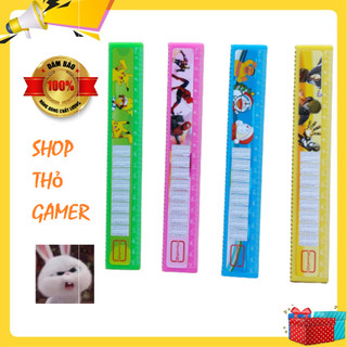 Thước kẻ hình các nhân vật hoạt hình 20cm