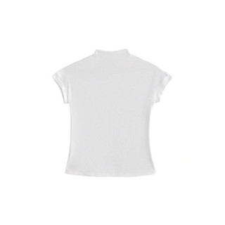 Áo thun basic,cổ lọ thấp,fom ôm body.