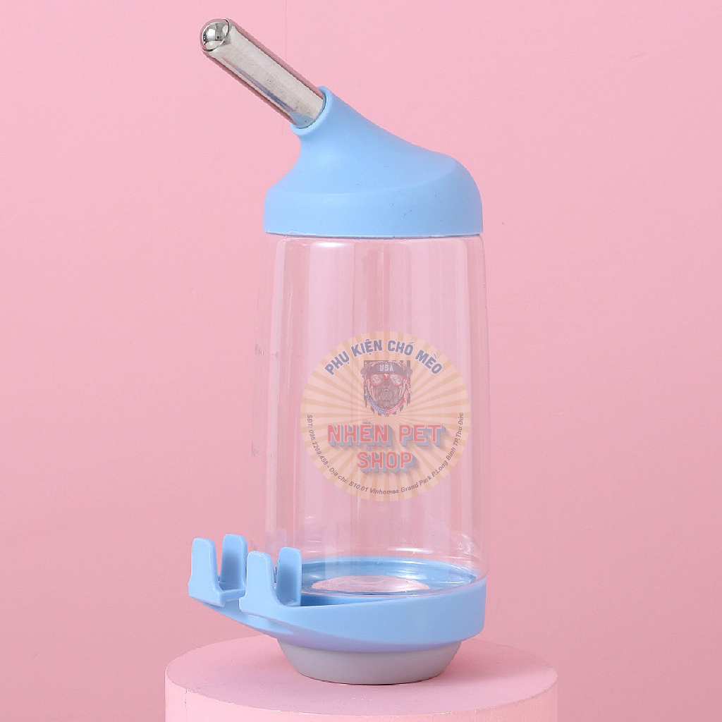 Bình uống nước treo lồng cao cấp cho chó mèo