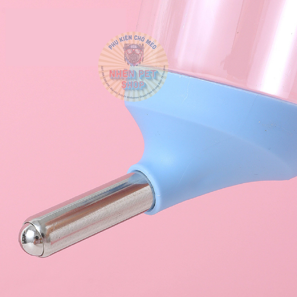 Bình uống nước treo lồng cao cấp cho chó mèo