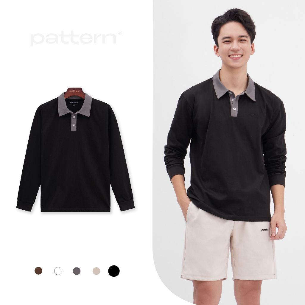 Áo Polo Dài Tay Sweater Cotton Phối PATTERN PA035