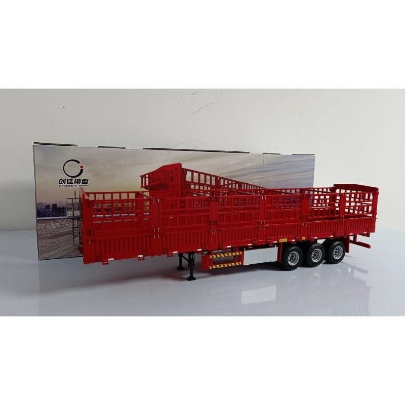 Xe mô hình rơ moóc lòng 1:24