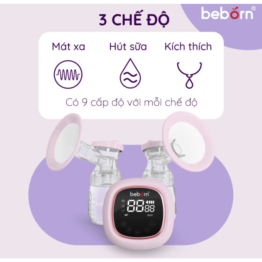 MÁY HÚT SỮA ĐIỆN ĐÔI Beborn – BP01