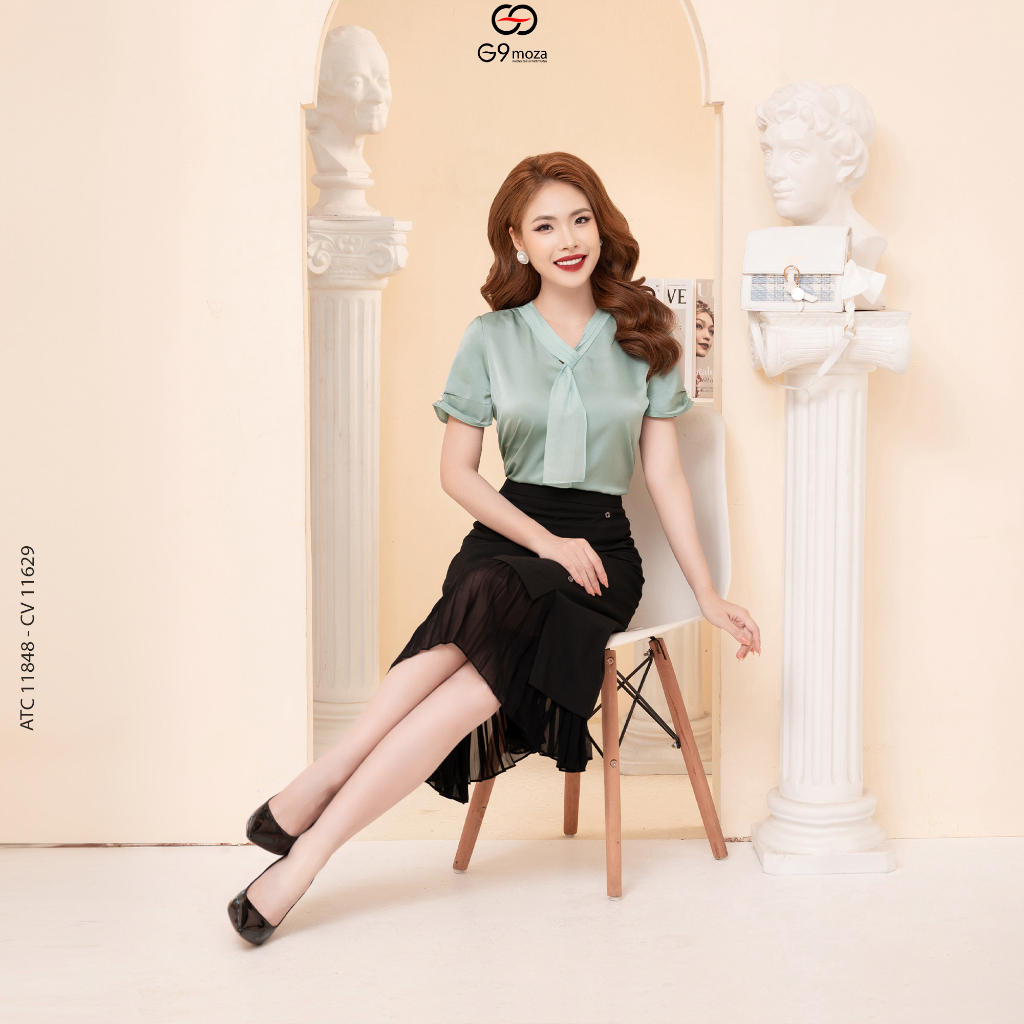 Áo tay cộc G9moza 11848 kiểu dáng trẻ trung thanh lịch
