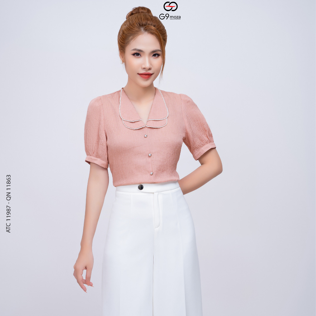 Áo tay cộc G9moza 11987 kiểu dáng trẻ trung thanh lịch