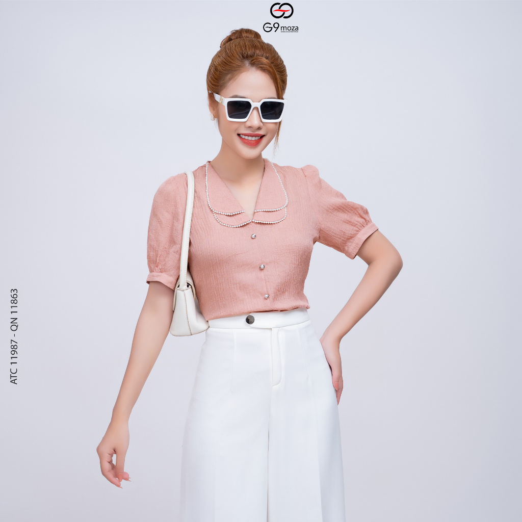 Áo tay cộc G9moza 11987 kiểu dáng trẻ trung thanh lịch
