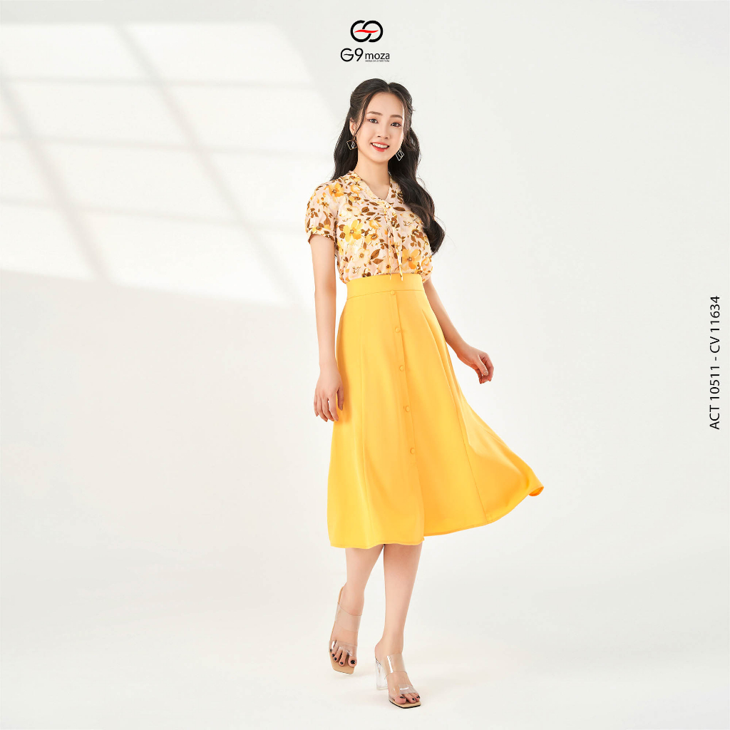 Áo tay cộc G9moza 10511 kiểu dáng trẻ trung thanh lịch