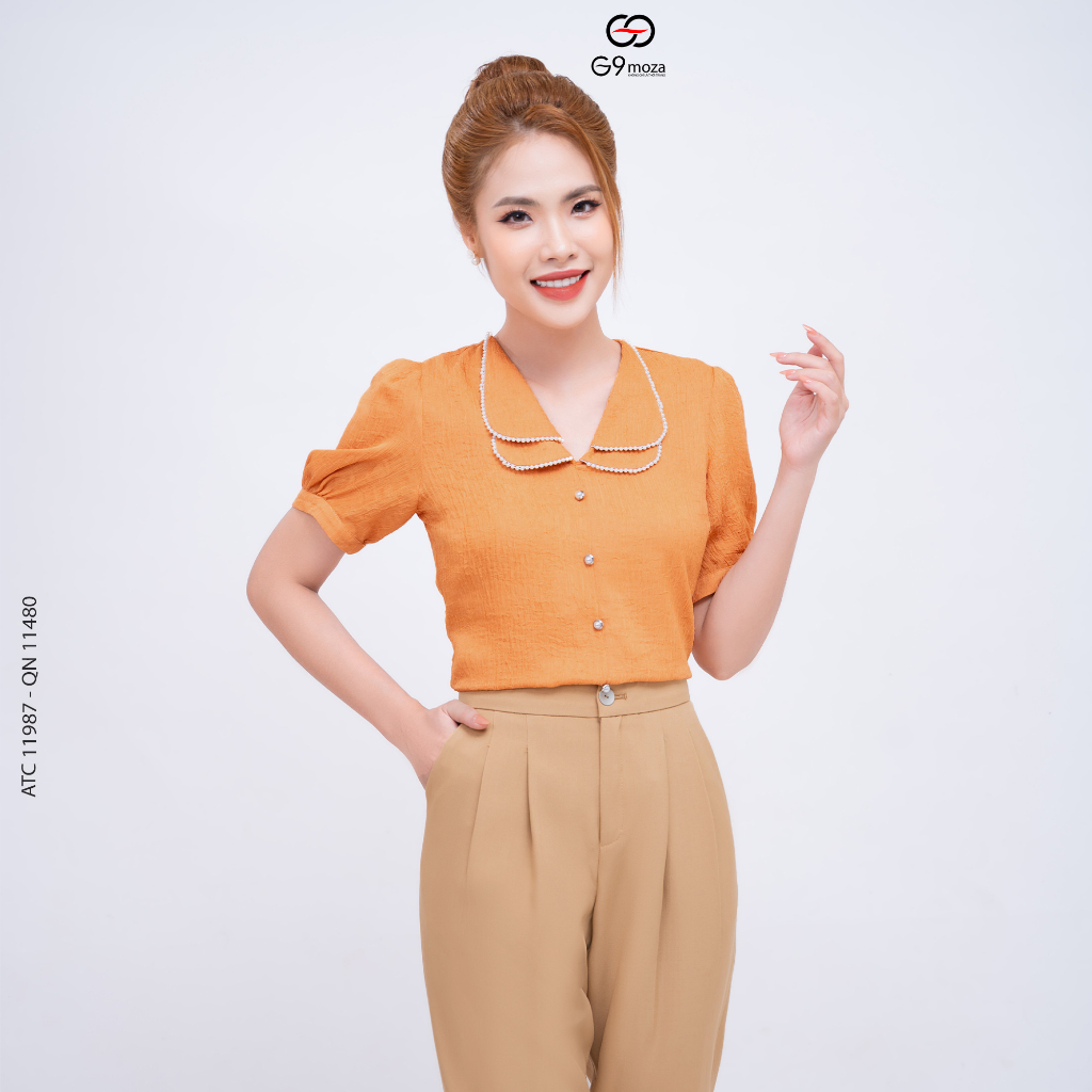 Áo tay cộc G9moza 11987 kiểu dáng trẻ trung thanh lịch