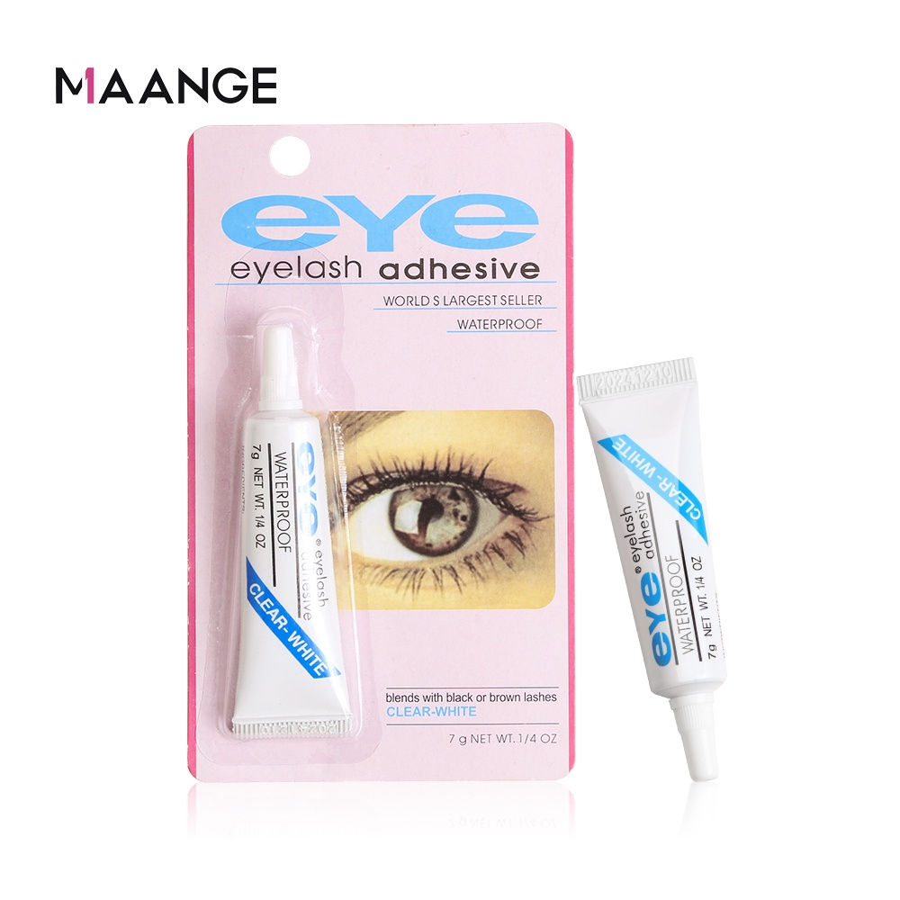 Keo dán mi giả Eyelash màu trắng chống thấm nước, keo dán lông mi nhanh khô chất lượng cao chuyên Makeup