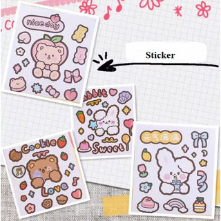 Sticker dán trang trí hộp, bình nước, sách vở, điện thoại mẫu hoạt hình đáng yêu
