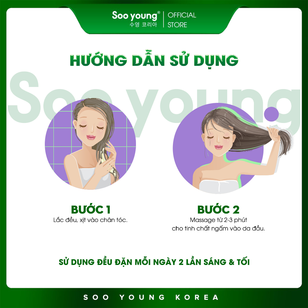 Xịt kích mọc tóc Sen Tảo SOOYOUNG 150ml