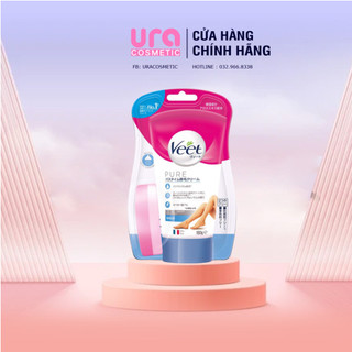 [ TẶNG KÈM MIẾNG MÚT TẨY LÔNG] Tẩy lông Veet Nhật 150ml cho da nhạy cảm - HÀNG NỘI ĐỊA NHẬT