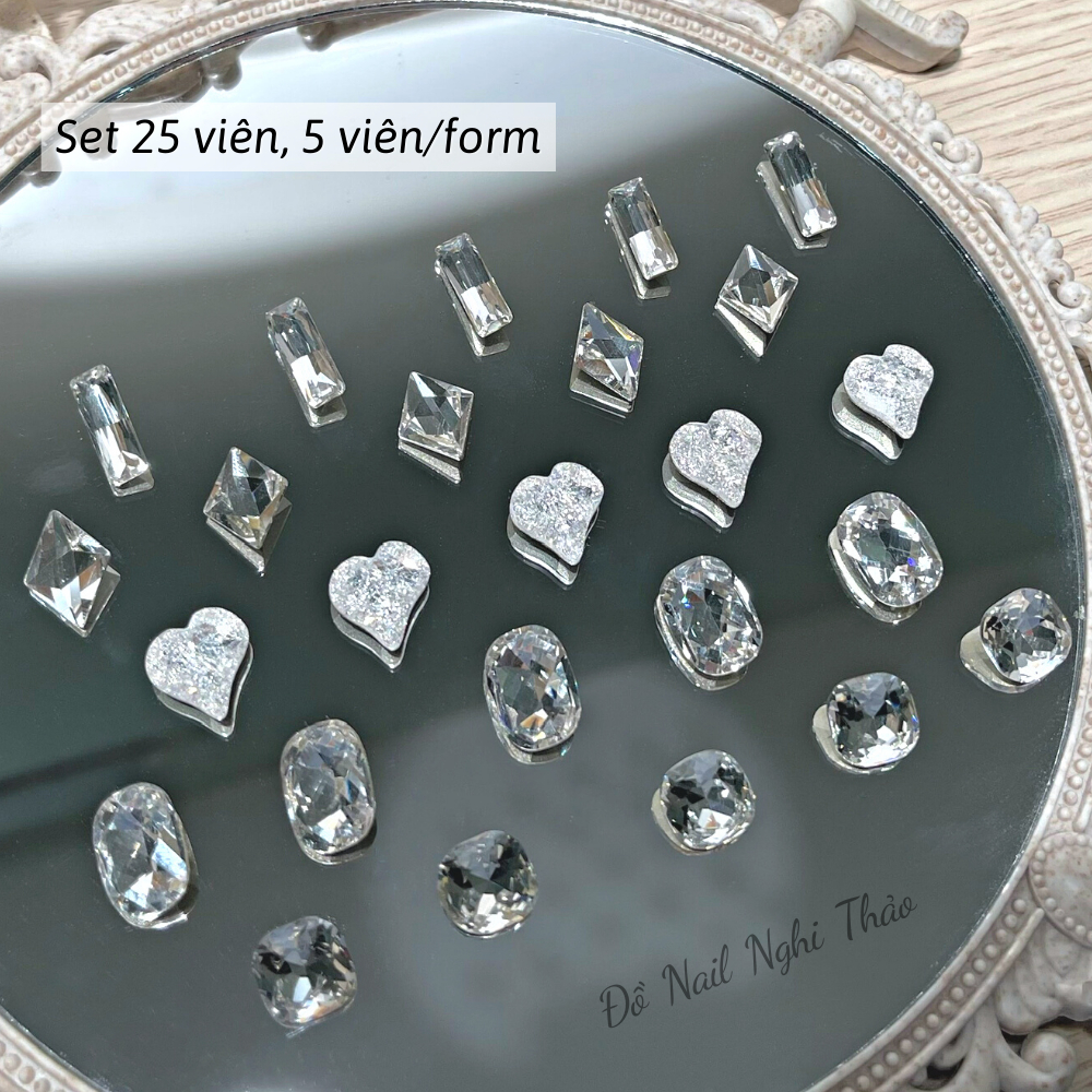 Đá khối nail giả Úc cao cấp 25 viên JELIVA