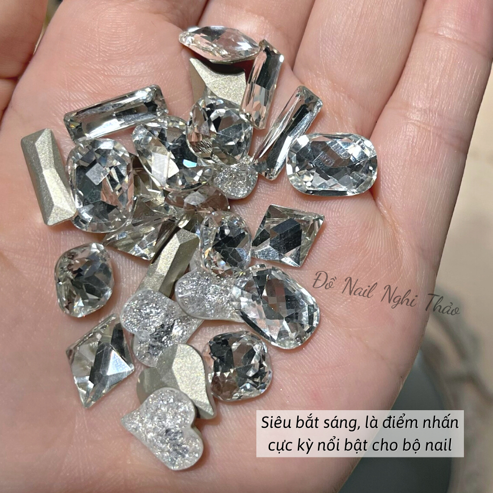 Đá khối nail giả Úc cao cấp 25 viên JELIVA
