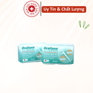Tăm chỉ nha khoa oraltana.chỉ nha khoa,tăm nha khoa.hộp 50 que