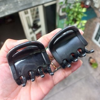 Combo 4 cái Kẹp tóc vuông 8 răng kiểu loại bóng (4×4.5cm)