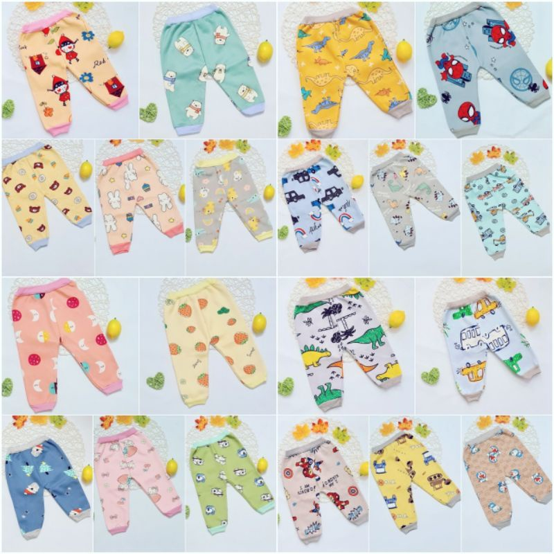 Quần nỉ họa tiết lót lông cho bé trai và bé gái 3-15kg