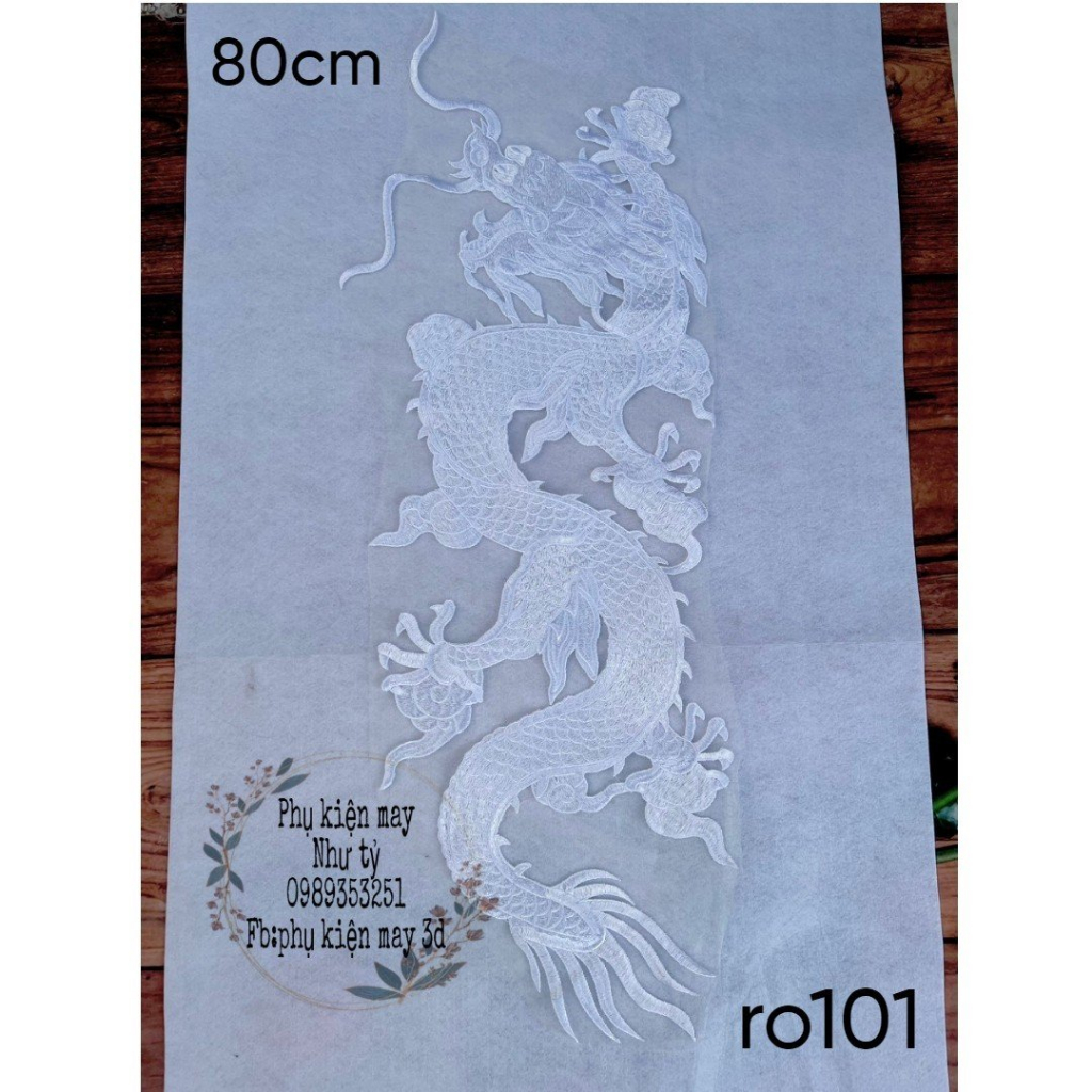 Rồng phụng thêu trang trí trang phục cưới