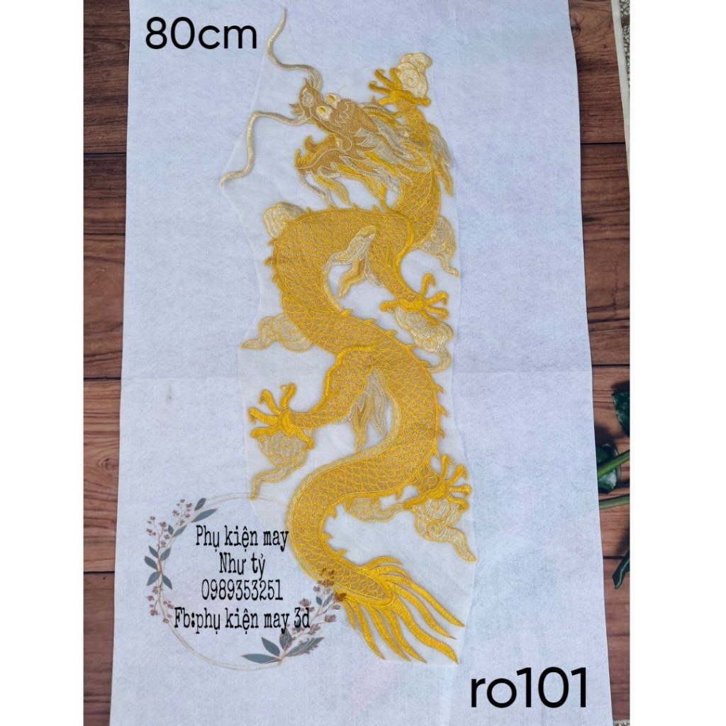 Rồng phụng thêu trang trí trang phục cưới