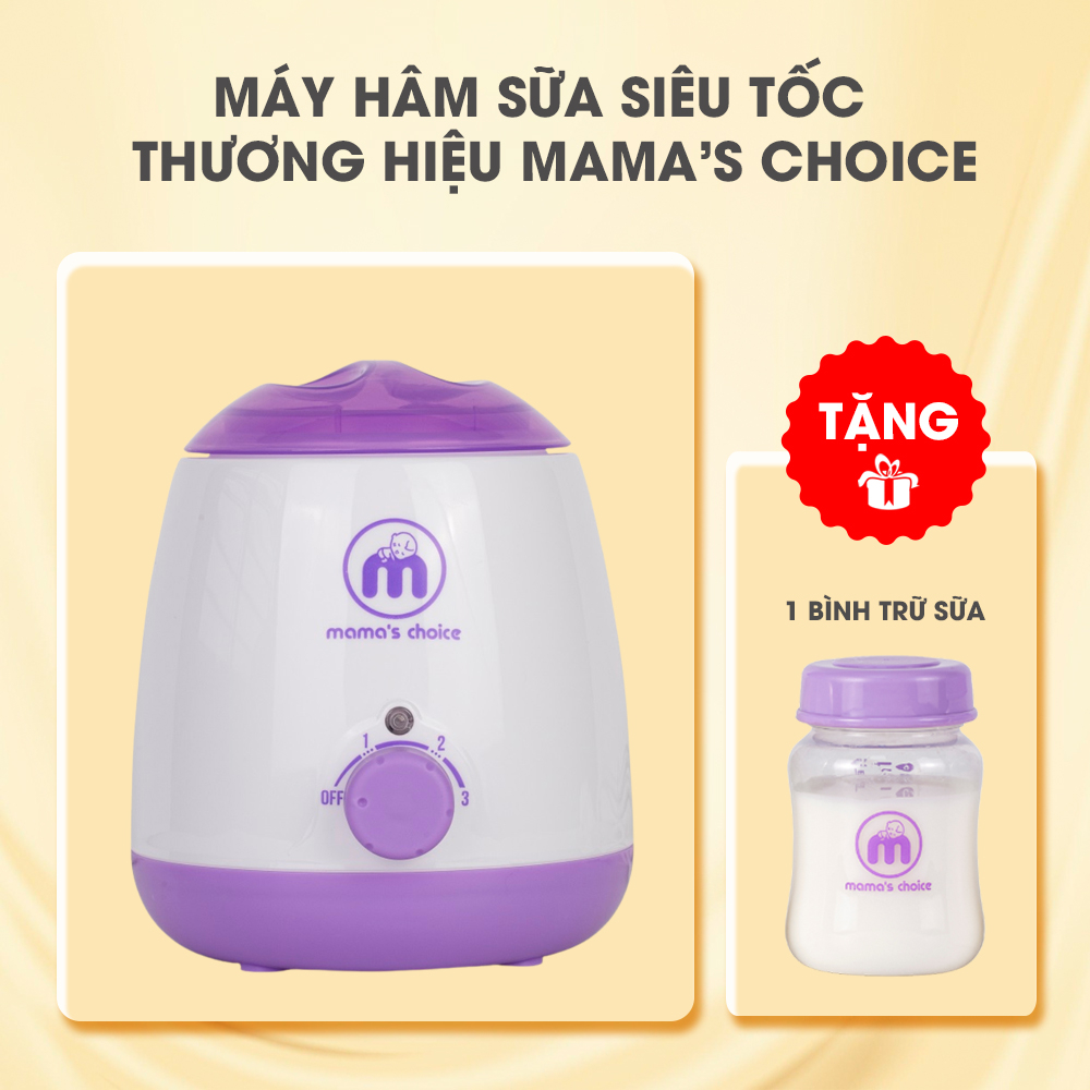 🍀🍀🍀Máy Hâm Sữa Nhanh Mama Choice 🍀Bảo Hảnh Mới 1 Đổi 1 Trong 12 Tháng 🍀Hâm Sữa 1 Bình Cổ Rộng 🍀Hâm Thức Ăn Cho Bé