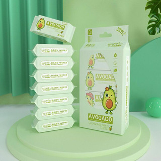 Bịch 8 gói khăn giấy ướt mini hoạt hình cao cấp bỏ túi tiện lợi