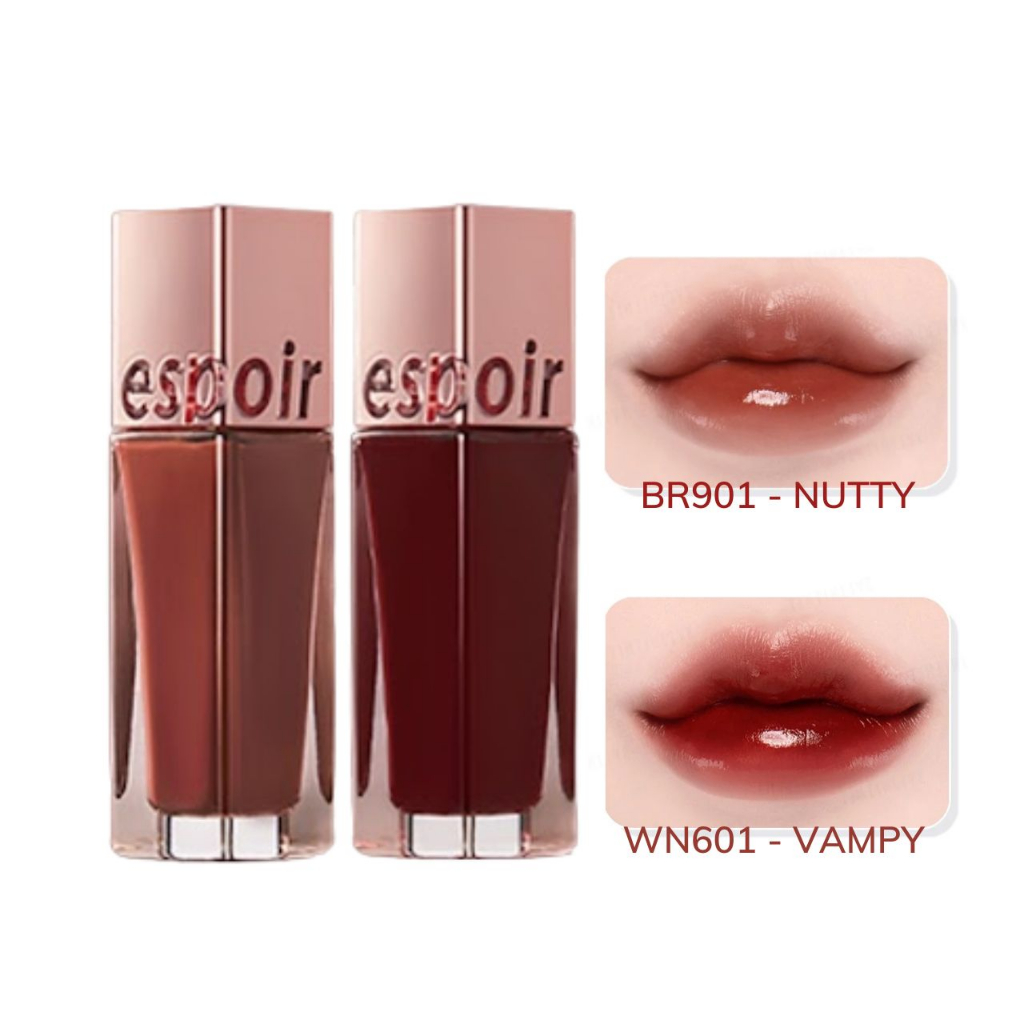 Son Espoir Couture Lip Tint Shine Bóng Lì Vampy & Nutty 8.5g Hàn Quốc, Son kem lì Espoir